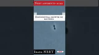 crack neet 2022.Bacteria growth,#shorts#neet#neetshorts