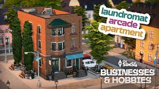 Laundromat & Arcade 🫧️ || The Sims 4 Businesses & Hobbies Speed Build