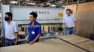 Hot Press Machine for Veneer Laminating--CHANCS MACHINE