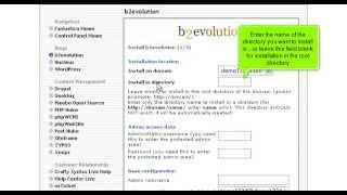 How to install b2evolution from Fantastico