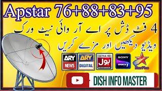 Ary Strong Signal 4Feet Dish|Apstar 76east Dish Setting step by step | Dish info master