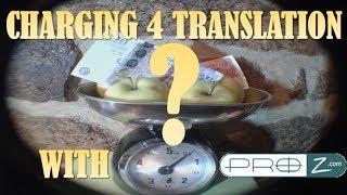 How much should you charge for translation? (@ProZ.com)