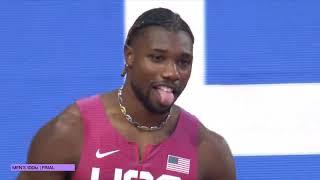 Mens 100m Final World Athletics Championships Budapest 2023