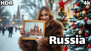 How Russia Decorated for Christmas and New Year 2025 -️ Moscow Winter Red Square Walking Tour