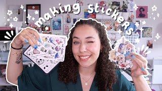  How I Make Stickers  Die Cut & Kiss Cut Sticker Sheets Tutorial