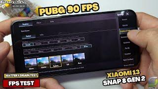 Xiaomi 13 test game PUBG Mobile Smooth 90 FPS