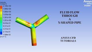 Fluid Flow through a Y-Shaped Pipe | CFD Analysis | ANSYS Fluent | ANSYS CFD Tutorials