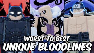 EVERY Unique Bloodline RANKED From WORST To BEST! | Shindo Life Bloodline Tier List