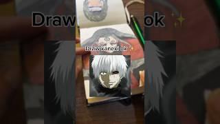 Drawing ken kaneki  || anime drawing || #drawing #anime #shorts #art