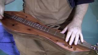 Handmade Folkcraft® Instruments Mountain Dulcimer, Black Walnut Body, Eastern Red Cedar Top