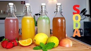 COMMENT FAIRE DES SODAS MAISON AVEC DES FRUITS FRAIS -- FACILE ET RAPIDE