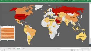 EXCEL Tutorial: Introduction to Dynamic Chart Map