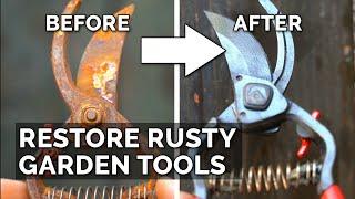 Easiest Way to Restore Rusty Garden Tools