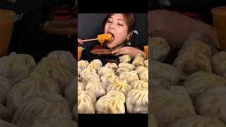 ASMR: Eating Chicken momo with chicken and noodles compilation Mukbang  #mukbang