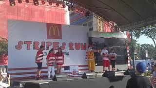 Ranz and Niana special appearance at #McDoStripesRun