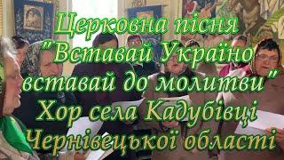 Церковна пісня"Вставай Україно, вставай до молитви" Хор села Кадубівці Чернівецької області