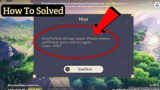 How To Fix Genshin Impact Insufficient Storage Space Problem on Android ৷ New updated