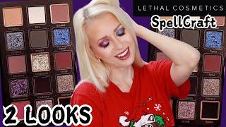 NEW Lethal Cosmetics SPELLCRAFT Palette 2 Looks Tutorial | Steff's Beauty Stash