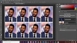 Create passport size photo in Adobe Photoshop cc 2020