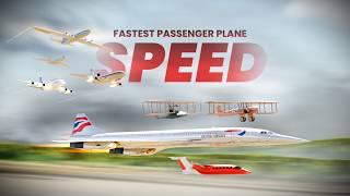 SPEED COMPARISON 3D: FASTEST PASSENGER PLANE EVER [4K]