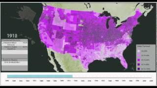 Presidential Elections Turnout, 1840 - 1972