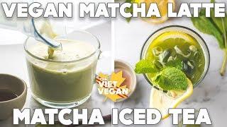 Vegan Matcha Latte & Matcha Mint Lemon Iced Tea [AD]