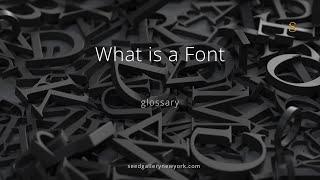 What is a Font in Art | Seed Gallery #artist #typography #arteducation