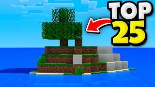 Top 25 SURVIVAL ISLAND SEEDS For Minecraft 1.21.1!