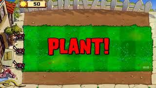 Plants vs zombies 1 part 1 time for zombie fun