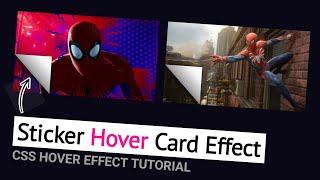 Sticker Type Hover Effect Tutorial | Hover Animation | Html & CSS | WebKitCoding