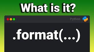 .format() explained in Python