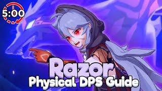 QUICK and CONCISE Physical DPS RAZOR Guide (Pre-Fontaine) | Genshin Impact: 5 Minute Guides