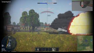 War Thunder Gameplay: 2 Kills, 7 assist. The tank at the end just won't get destroyed!!