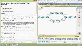 5.2.3.4 Packet Tracer - Comparing RIP and EIGRP Path Selection