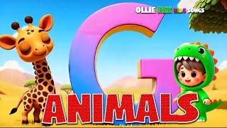  G is for Giraffe! Meet the G-Animals!  | Fun ABC Phonics Song for Kids