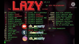 my lazy promotion.   How to Install Lazy Script in Kali Linux?   @CmGoup  @TheScript