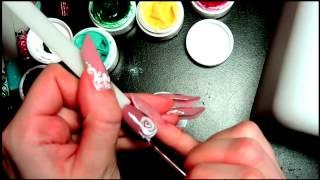 Лепка розы текстурным (3D) гелем | 3D rose. Texture gel. Nail design.