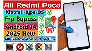 All Redmi Poco, Xiaomi HyperOS Android14 Bypass Google Account | HyperOS Frp Bypass | Redmi Frp Lock