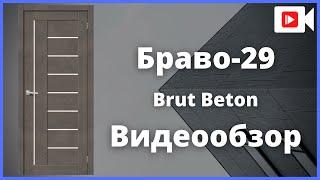 Межкомнатная дверь Браво 29 Brut Beton - видеообзор