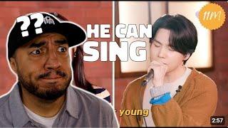 Dad reacts to BTS V (뷔) & IU (아이유) - Ending Scene & Suga (슈가) - Eight (Dads first REACTION)