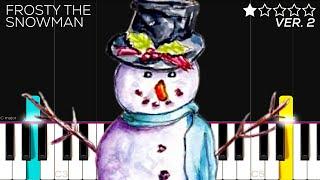 Christmas - Frosty The Snowman | EASY Piano Tutorial