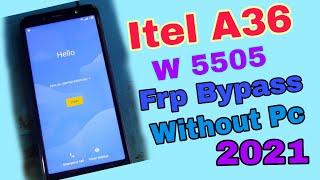 Itel A36 Frp Bypass | Itel W5505 Google Account Unlock | New Method Without PC 2021