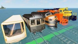 Train Water Battle - Beamng Drive