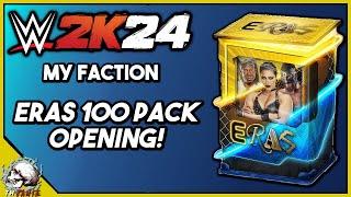 ERAS 100 PACK OPENING! WWE 2K24 MyFaction