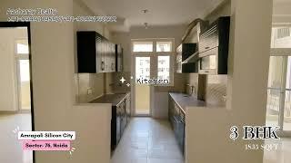 Amrapali Silicon City, Sector 76, Noida - 3 BHK | Semi-Furnished | Prime Location | Aasharay Realty