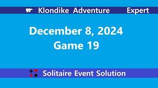 Klondike Adventure Game #19 | December 8, 2024 Event | Expert