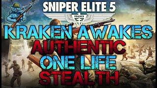 Kraken Awakes Gameplay | Authentic | All Objectives | One Life | Stealth | 2 Kills | Sniper Elite 5