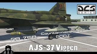 DCS: AJS-37 Viggen | Misiles RB 75 (Maverick) | Pods de contramedidas | Creación de waypoints