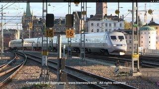 SJ X2000 trains at Stockholm Central Station, Sweden