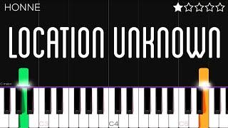 HONNE - Location Unknown (feat. BEKA) | EASY Piano Tutorial